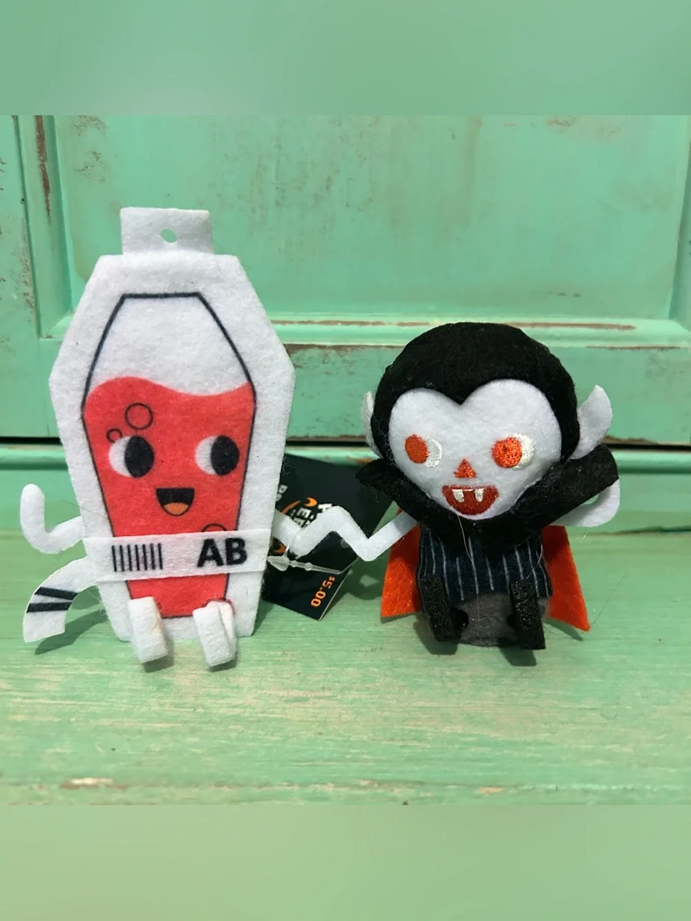Target Halloween Hyde & Eek! Dracula & Blood Duo Felt Figures Halloween 2024